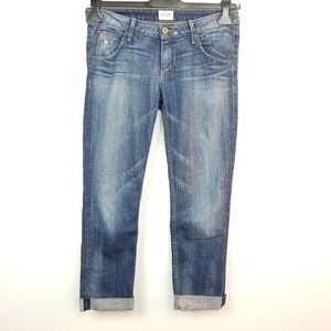 Hudson Carly Flap Cropped Jeans sz 28
